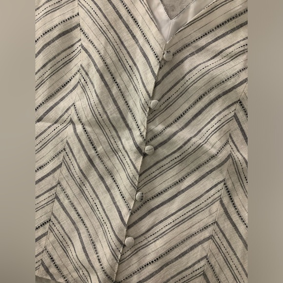 Striped linen bustier top 🌫️ - Picture 3 of 4